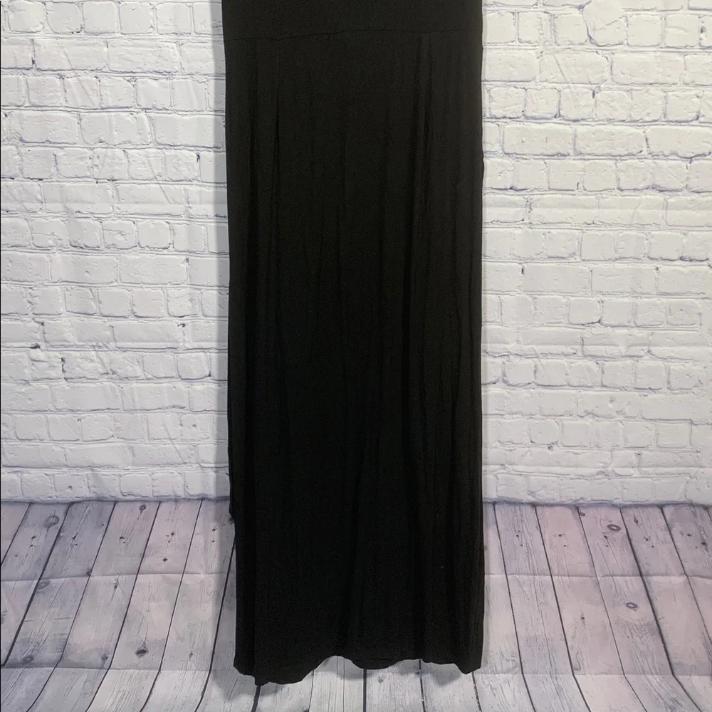 The Main Street Exchange Womens Short Sleeve Maxi Dress Black S Casual Minimal - Picture 7 of 7